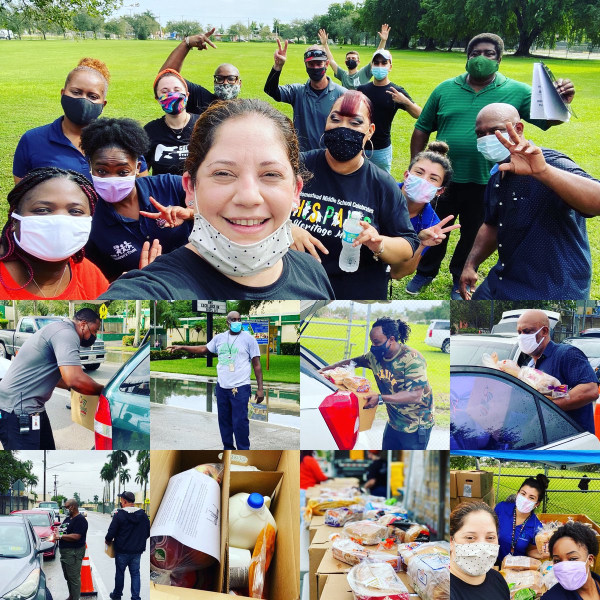 HomesteadMS's tweet photo. ⒻⒶⓇⓂ ⓈⒽⒶⓇⒺ ⒺⓋⒺⓃⓉ  𝓌𝒶𝓈 𝒶 𝒽𝓊𝑔𝑒 𝓈𝓊𝒸𝒸𝑒𝓈𝓈! Thank you to all of our faculty/staff and our amazing volunteers for their support. We distributed ⑤⓪⓪ food 📦 #communitypartnerships #ourcommunitymatters #feedingthecommunity #riseandreach https://t.co/J34Tgu7VR6