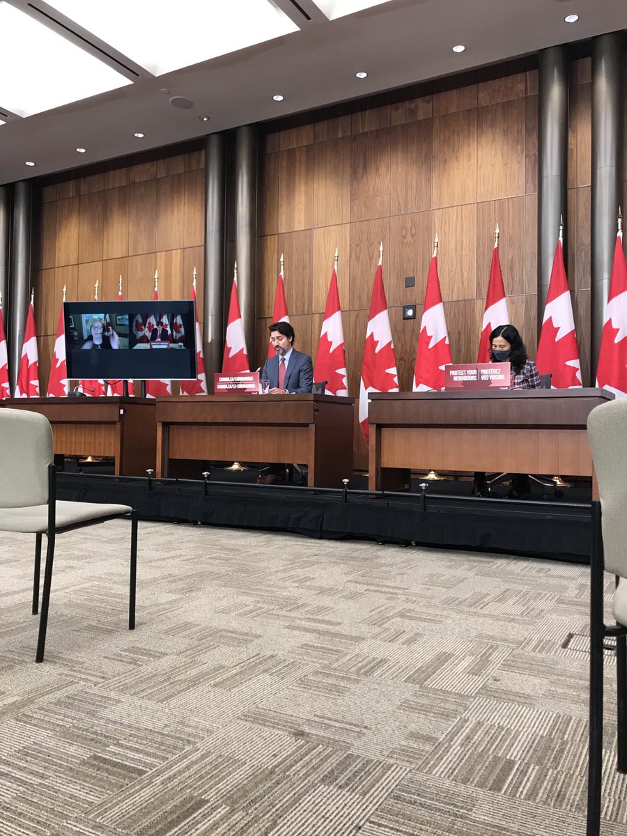 Trudeau: “New projections are suggesting that the province (ON) could be on track for up to 6,500 cases a day by mid-December.We have to reverse these trends now.”