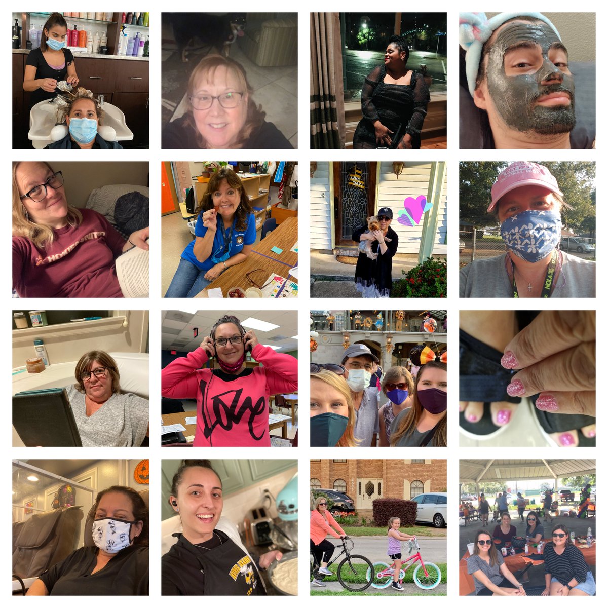 BirneySchool's tweet photo. This month our Birney faculty and staff participated in a Self-Care Challenge.  Each person was challenged to eat a healthy meal, read a book, spend time with family, exercise,  or to pamper themselves. Congratulations to Ms. Lori, our Self-Care Challenge winner. https://t.co/tGc8YNxkrS