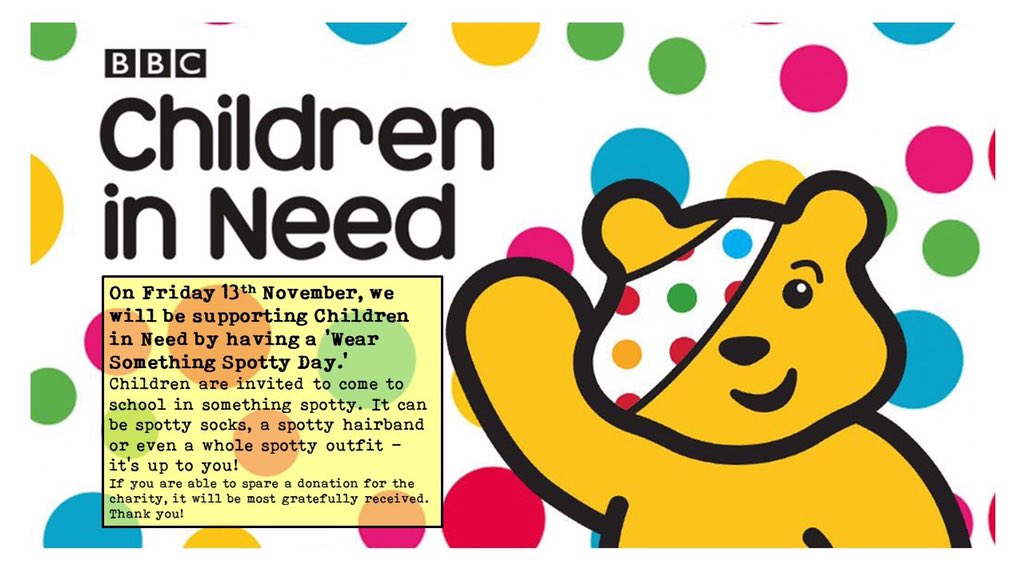oakfieldprim's tweet photo. Thanks to the wonderful #oakfieldfamily for your kind and generous donations to Children in Need today. What an amazing school community we have...😍 https://t.co/QBluFViABr