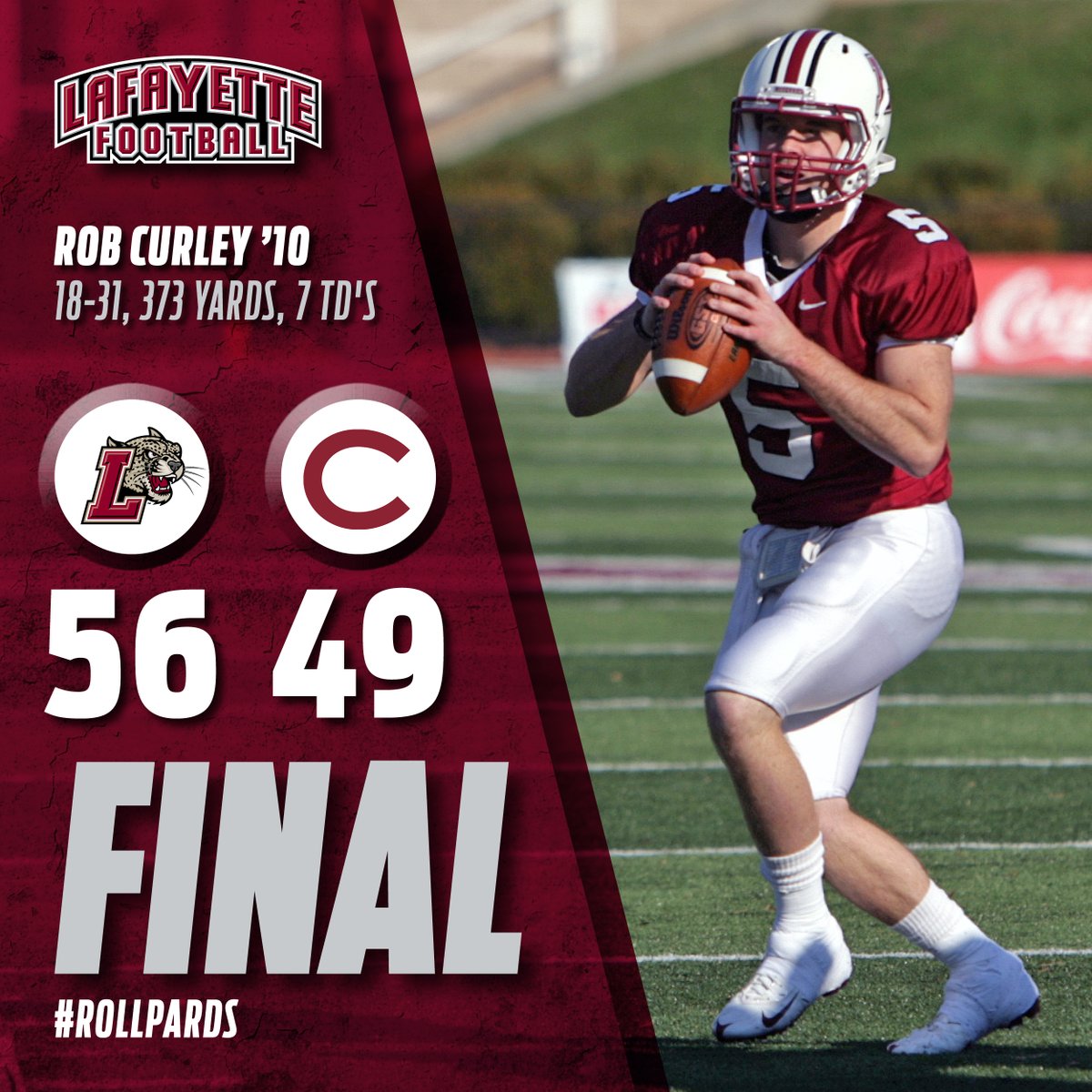 LafColFootball's tweet photo. The No. 24 Leopards emerged victorious in the 56-49 shootout with No. 21 Colgate.
RECAP | https://t.co/H6vAzH6d63
Next week, we're going to re-live #Rivalry150 in Yankee Stadium. #NeverGetsOld
#LeopardClassics | #RollPards https://t.co/ZtinkGmbPH