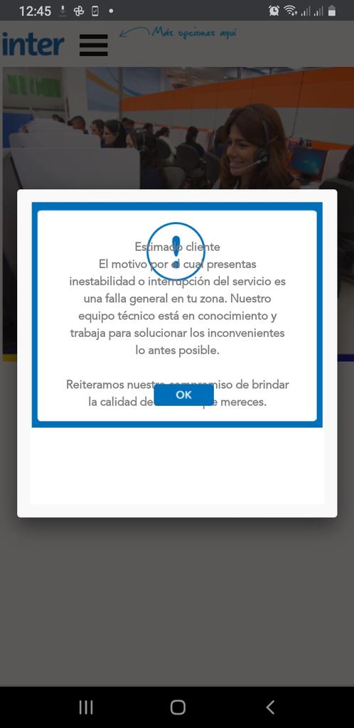 miriam_ecg's tweet photo. @InterCliente tengo tiempo que no tengo señal,intercable cobra y no van arreglar nada te metes por la página y sale esto cobran y no hay servicio https://t.co/pU6OYbDyMw