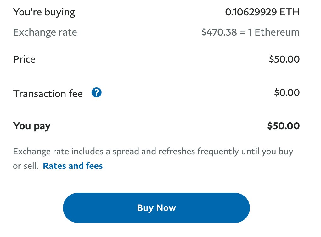 $0 fees to buy crypto.You can buy as little as $1 of Crypto. Very cool.