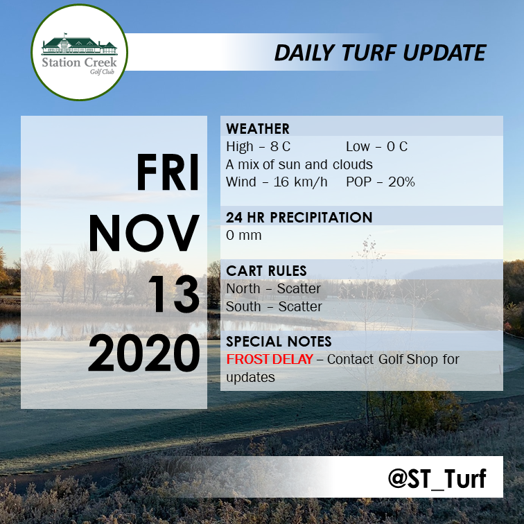 Station Creek Golf Club - Turf Department tweet media