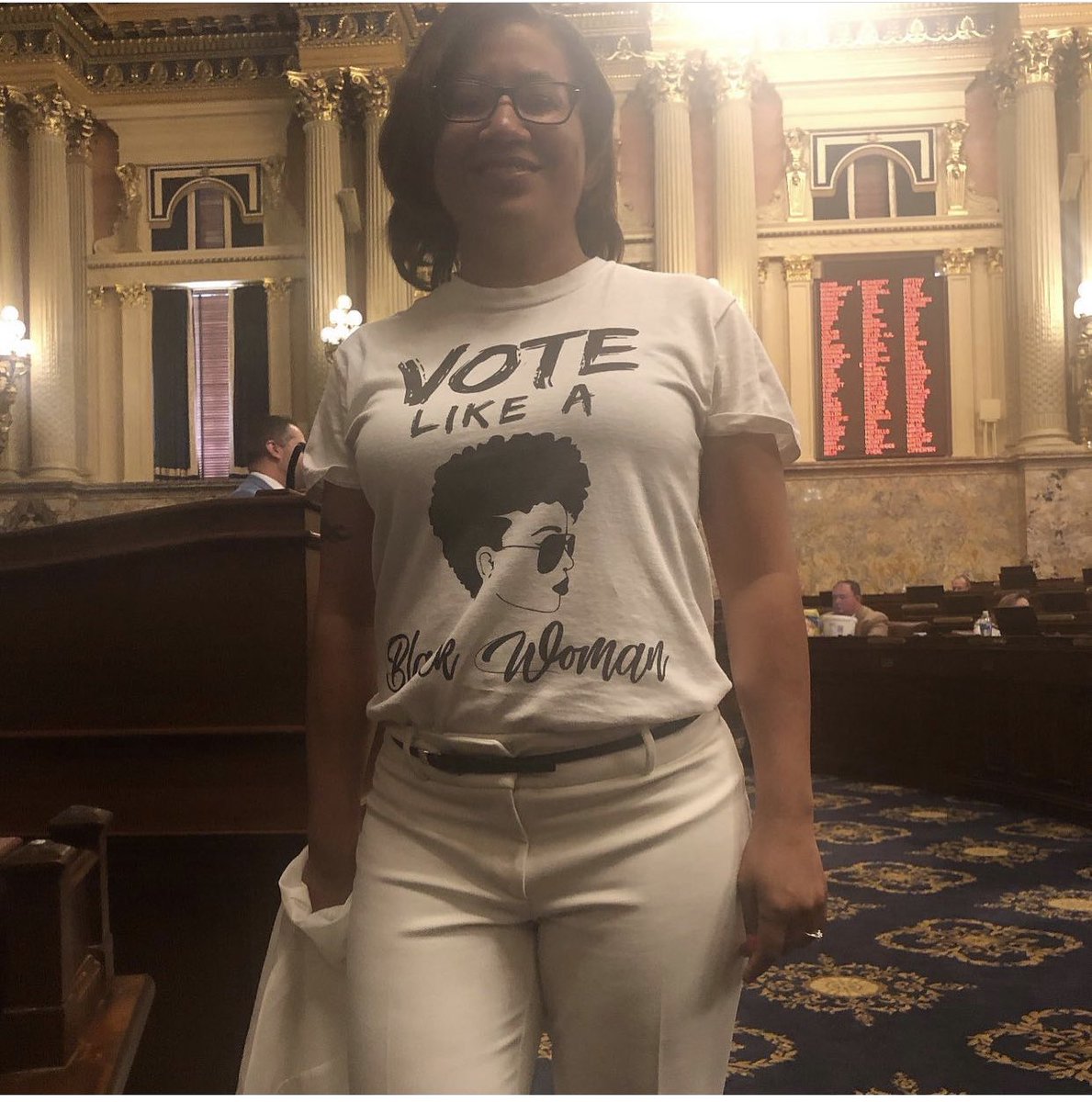 She_Can_Win's tweet photo. A Huge She Can Win Congratulations to @RepDonnaBullock she was elected to Chairwoman of the Pennsylvania Legislative Black Caucus. #shecanwin https://t.co/DHB2ADZEBf