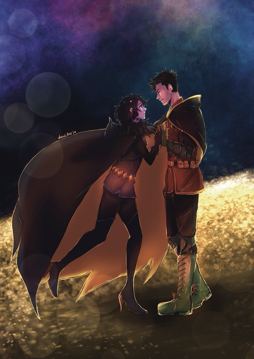 chrome_se7en's tweet photo. 💖🌕 #damirae #damianwayne #raven #rachelroth #moon #bigfile #procreate #teambylorde #demonbirds #gold #robin #robrae #dc #DCcomics #rebirth #titans https://t.co/SNlwW25YNh