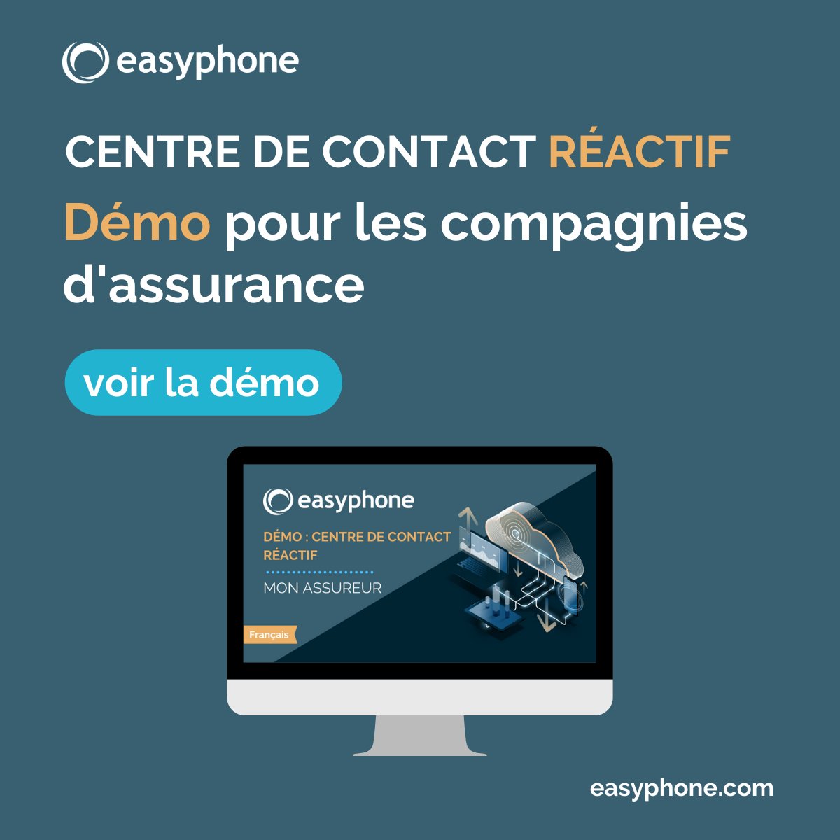 EasyphoneFrance's tweet photo. Découvrez comment une #compagnie d'assurance peut résoudre un problème d'un #client de manière flexible, efficace et rapide grâce à son #centredecontact #réactif. Regardez la #démo maintenant ! ▶ 👀

https://t.co/pOEgeI00Op

#cx #relationclient #customerjourney https://t.co/uAwlc9HsXT