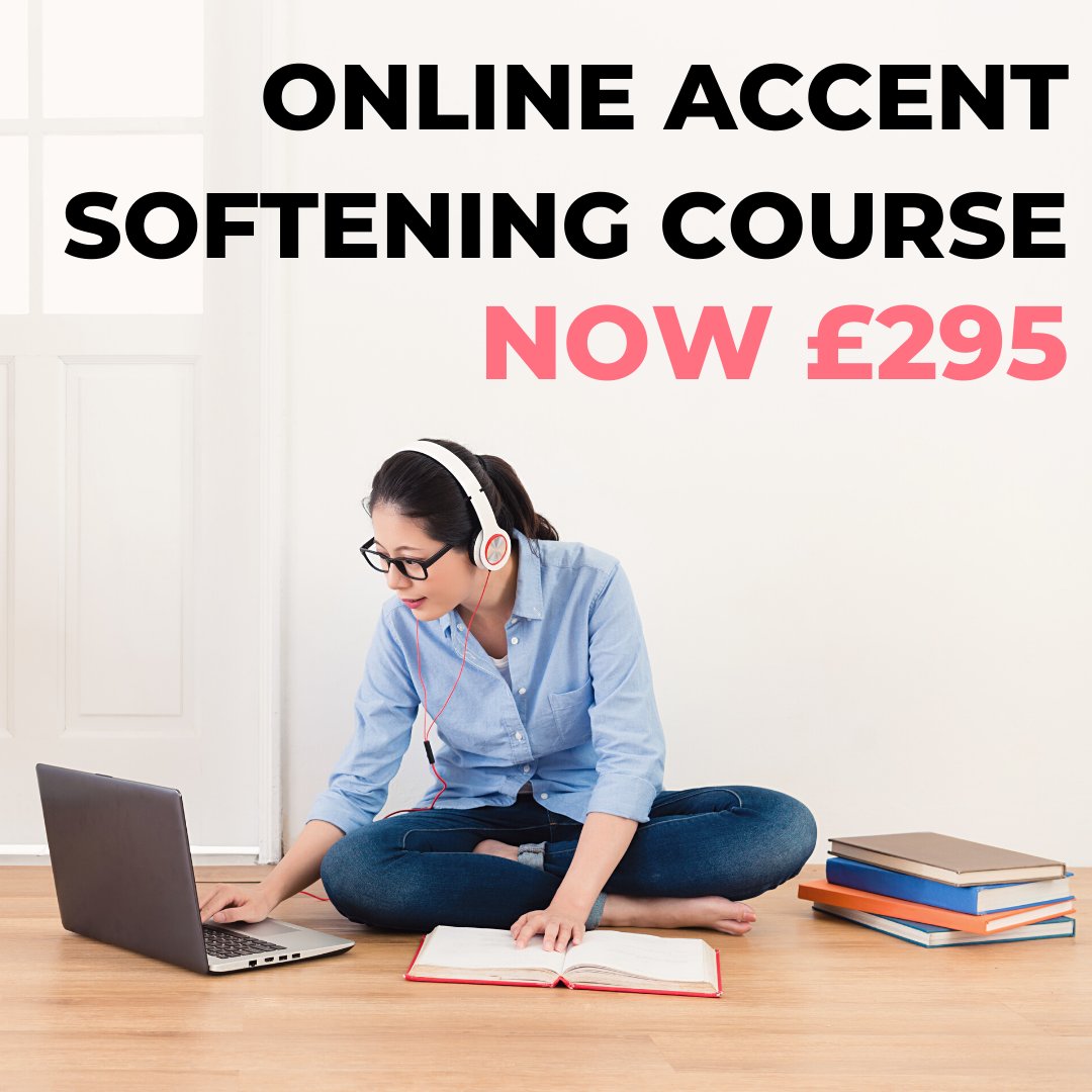 We are delighted that our #AccentSoftening Online Course is on offer at the moment for just £295, offering you 10 modules of quizzes, exercises and videos on over 40 sounds and concepts of the #BritishAccent. Book today! 

ow.ly/xWbG50ChyWQ