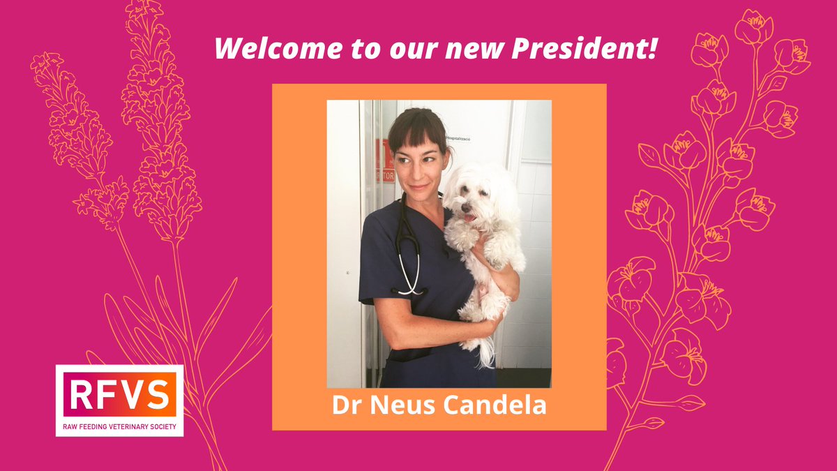 Welcoming new President, Dr <a href="/NeusCandela/">Neus Candela</a>, who will be taking over this role at our online conference tomorrow. She is an integrative vet and founder of NutriVets. Hear her talk on Fasting at 1230hrs tomorrow. Register here: buff.ly/3iCBWzG #rawfeeding #RMBD <a href="/holisticvetUK/">Dr. Nick Thompson</a>