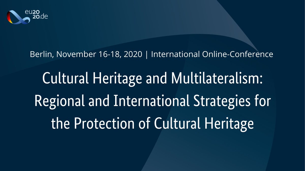 germanyintheeu's tweet photo. #MultilaterismMatters โ especially when it comes to the protection of cultural heritage ๐๐ฟ๐
Join the online conference (free registration)from 16-18 November. #CulturalHeritage2020 @EU_Commission @CoE @UNESCO
More on programme & speakers here: https://t.co/DjEsuNgq3D https://t.co/vwPWeJyPOI
