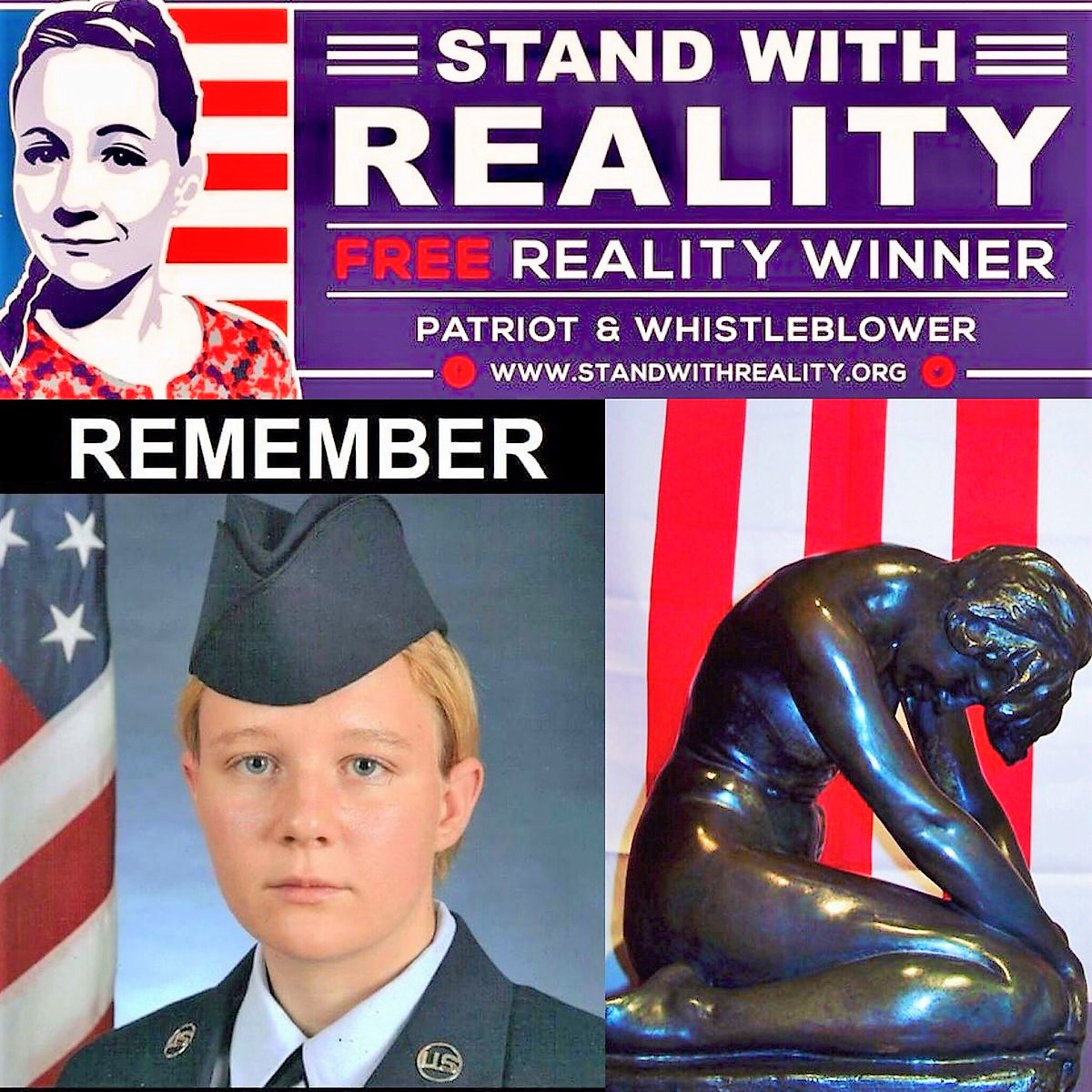 Sbengler's tweet photo. @TODAYshow @kwelkernbc Please ask @JoeBiden to #PardonReality #Whistleblower &amp; POW of #TrumpPutin’s attack on our democracy. https://t.co/d8IN3qA2b2 USAF veteran #RealityWinner sent proof of Russian hacking &amp; meddling in 2016 elections to @theintercept Trump KNOWS tweeted her 63 month sentence "UNFAIR" https://t.co/wCTyMKLFMh