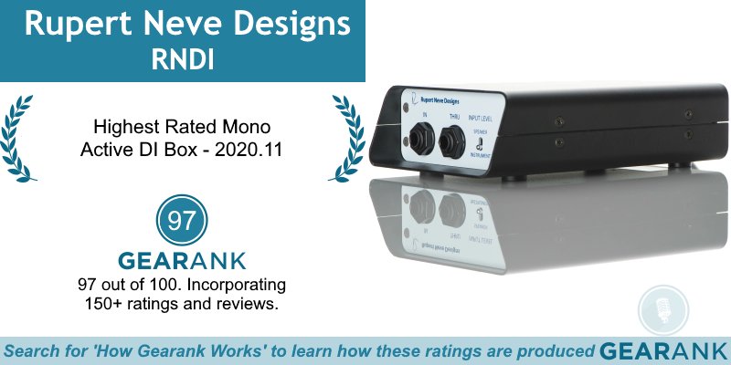 GearankMI's tweet photo. The Rupert Neve Designs RNDI is the Highest Rated Mono Active DI Box:
https://t.co/3q6NEuDG1G

@Rupert_Neve #Rupert_Neve #RupertNeve #RupertNeveDesigns #RupertNeveRNDI #RNDI #DI #DIbox #DIboxes #Reamp #ReampBox #DirectBox https://t.co/jDHqhiqpTm