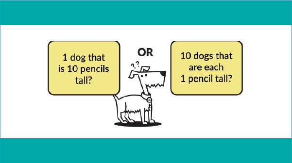MLCmath's tweet photo. Would you rather play with 1 dog that is 10 pencils tall, or 10 dogs that are each 1 pencil tall? #WouldYouRather #FirstGrade #BridgesMath #DistanceLearning

https://t.co/z3IiNw5REv https://t.co/EI2CMEiSn3