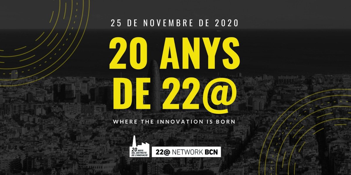 22networkbcn's tweet photo. 💥 #SaveTheDate | El districte 22@ compleix 20 anys i volem que ho celebris amb nosaltres!
No et perdis l'acte que hem organitzat, amb la participació de figures destacades de Barcelona, del districte i de la innovació.
🗓 25/11
#️⃣ #20Anys22Arroba
🔗 https://t.co/TO36eGeMur https://t.co/N77js1pajn