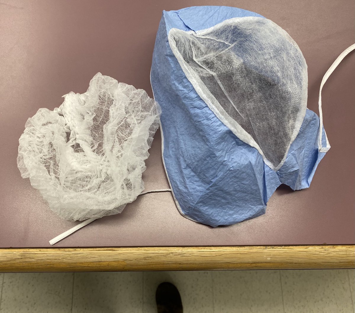 Anyone else get excited when they find a blue surgeon cap versus the white thing? Not sure why it has become an endangered species during covid !