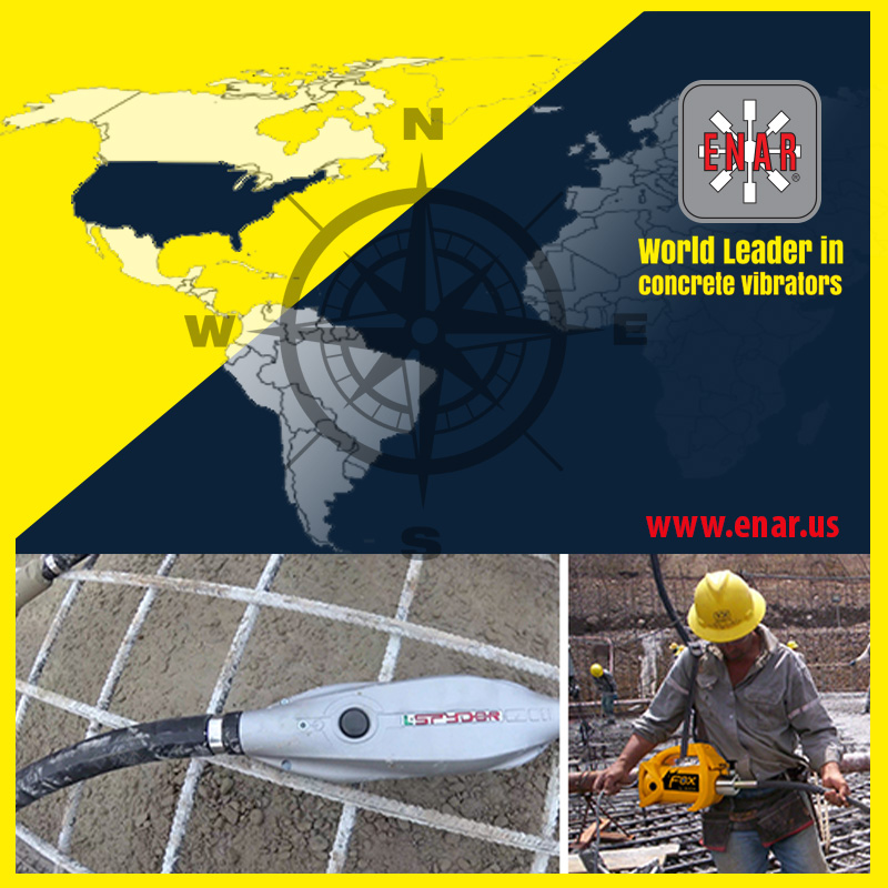 ENAR Líder Mundial en fabricación de equipos de vibración de concreto TIENE EL PLACER DE COMUNICAR QUE ampliamos actividad y logística para dar mejor servicio debido a la alta demanda en GEORGIA. Monroe .EEUU

enar.us