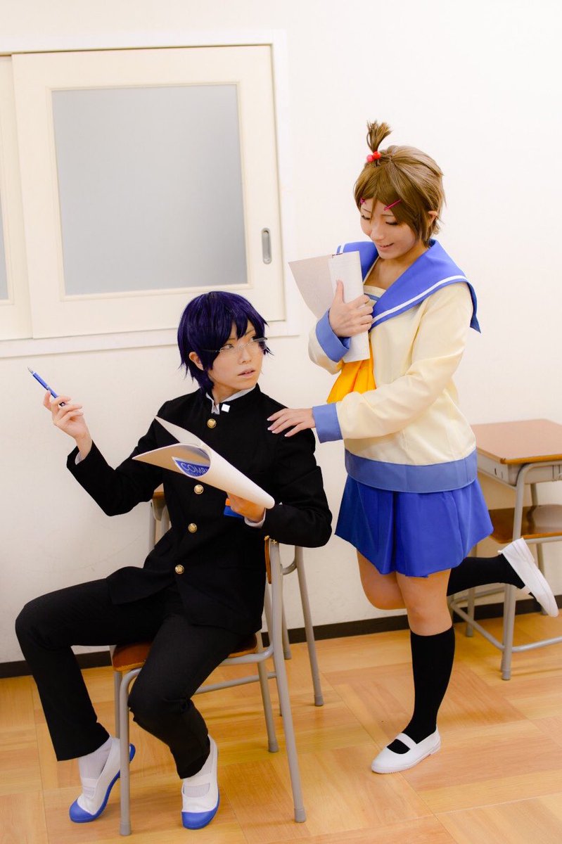 takuma_OP's tweet photo. ⚠️Cosplay⚠️

✄- - - - - - - - - - - ✄
コープスパーティー
鈴本繭
✄- - - - - - - - - - - ✄

2人が幸せな世界が見た…かった……。

森繁朔太郎 @9kisara_cos 
photo @fukumoonparty 

#コープスパーティー #corpseparty 
#コープス仮装コン #CorpseCosCon  
#チキンshot https://t.co/QAjJDXT9vo