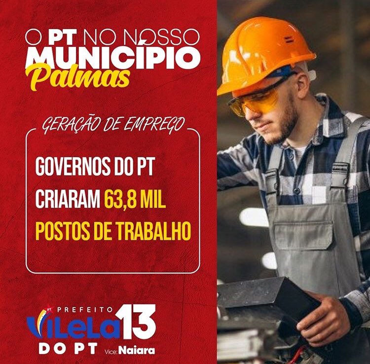 vileladopt's tweet photo. Faltam 2 dias para o povo palmense fazer a sua escolha e não custa lembrar que o PT já fez muito por nossa cidade e com o nosso Plano de Governo participativo e democrático podemos fazer muito mais!!! 

Dia 15 de novembro VOTE 1️⃣3️⃣, vote Vilela e Naiara! 🚩 https://t.co/xxbnkivLM7