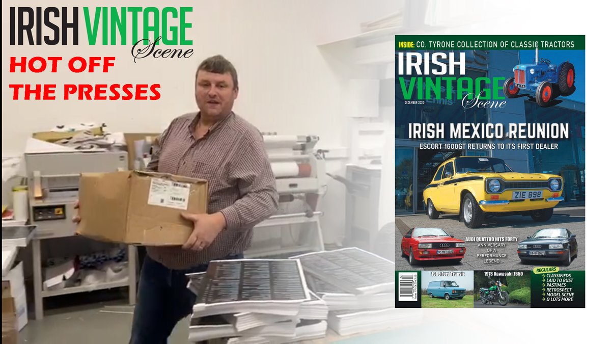 The December issue of #IrishVintageScene is hot off the presses, and is available to order right now with FREE POSTAGE, before it hits the shops late next week. To get yours, simply click on: irishvintagescene.ie/whats-in-issue…