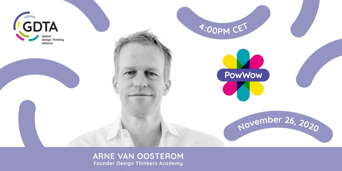 HPI_DSchool's tweet photo. The Global Design Thinking Alliance is happy to invite you to its next online session: 

We look forward to welcoming our speaker Arne van Oosterom, who will discuss his statement "Design Thinking will solve all your problems". 

Learn more and register: https://t.co/PihWzFKb9g https://t.co/jD7Pj2PlpC