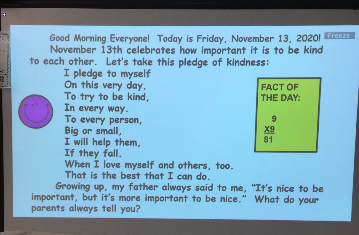 Susan Krevat (@krevatsusan) on Twitter photo #worldkindnessday2020 #morningmotivation <a href="/responsiveclass/">Responsive Classroom</a> <a href="/GoodyearWoburn/">Goodyear Elementary</a> @WoburnSchools #worldkindnessday2020 #morningmotivation <a href="/responsiveclass/">Responsive Classroom</a> <a href="/GoodyearWoburn/">Goodyear Elementary</a> @WoburnSchools