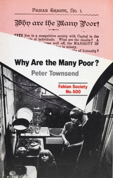 Cover of the Fabian Track No 500 titled "Why are the many Poor?" By Peter Townsend.
