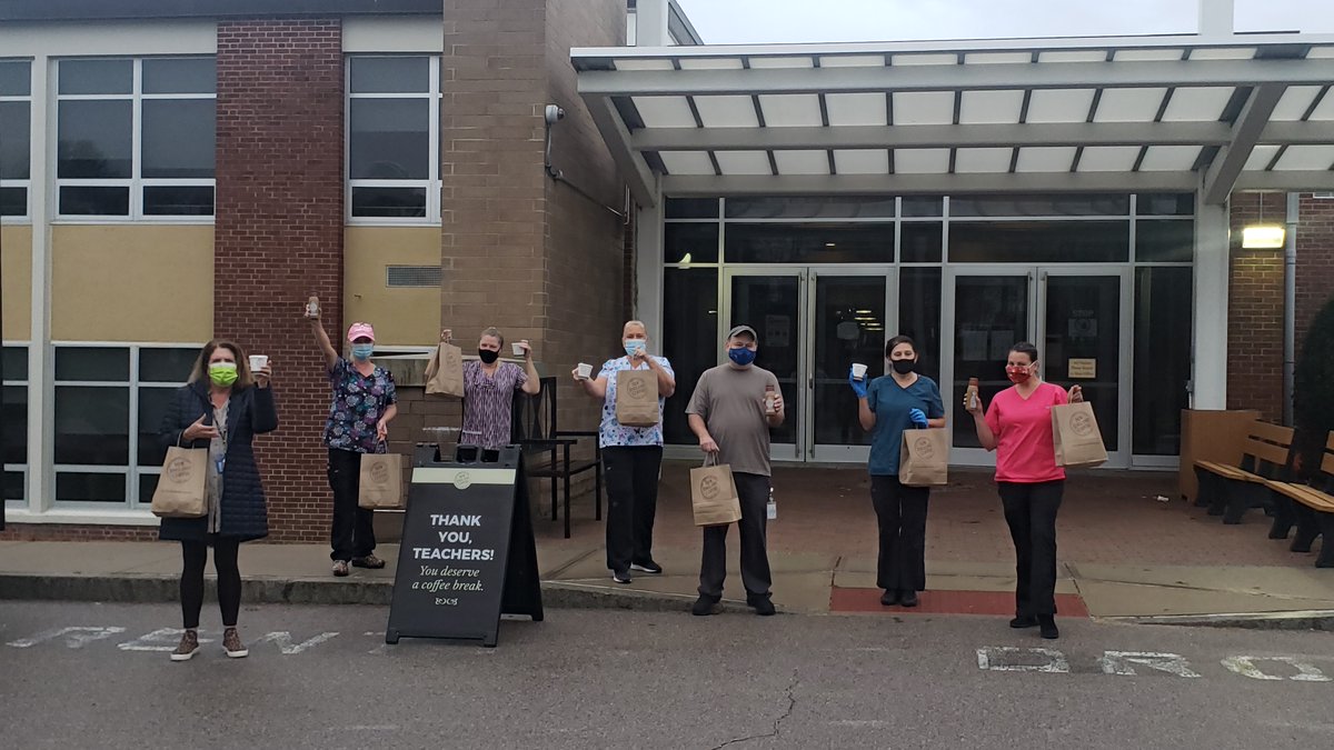 Yesterday, we delivered a #ThankYouBreak to the teachers at Southeastern Regional Vocational High School in South Easton, MA. What a great group of people! The journey continues on Monday with another school. Stay tuned! #NewEnglandCoffee #CountOnEveryCup #CountOnEveryTeacher