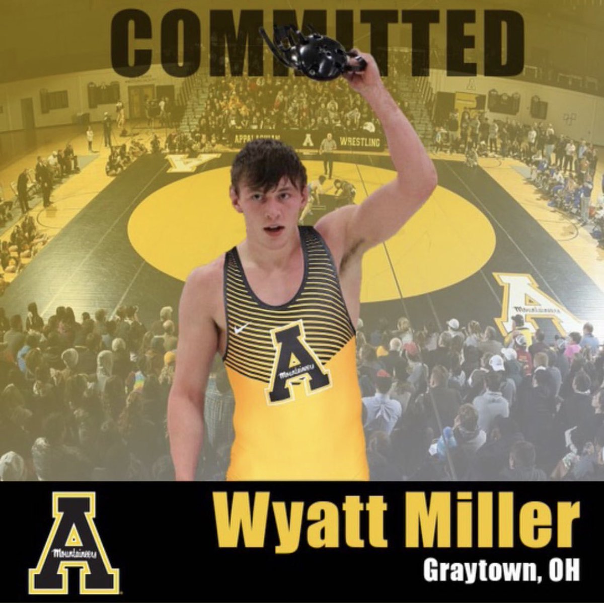 zzsmiller's tweet photo. #Congrats to #WyattMiller of @OakHarWrestling @OHRockets to @AppWrestling https://t.co/804UMWcBTv