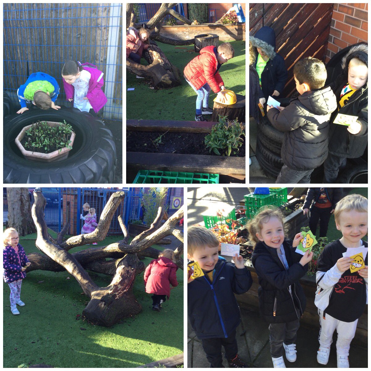 LSTMissFranklin's tweet photo. We have enjoyed our Pudsey treasure hunt this morning, using positional language to describe where Pudsey was hiding! #STPSeyfs #STPSmaths https://t.co/KCY6O1k4pG