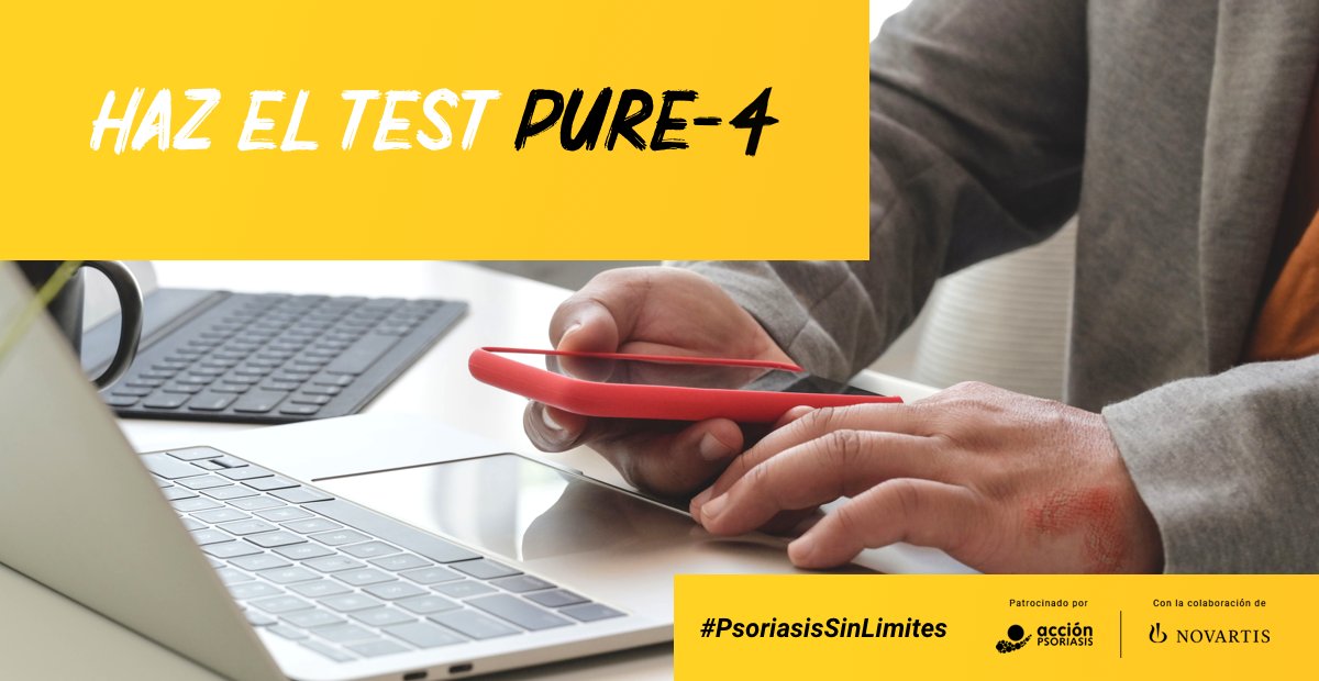 accionpsoriasis's tweet photo. 📊 4 de cada 10 personas con #psoriasis pueden llegar a desarrollar #ArtritisPsoriásica.
Haz click en este enlace para realizar el test #PURE4 y descubrir si también podrías presentar #Artritispsoriásica 👉 https://t.co/AGGf5sH9II https://t.co/QbMt7FQsvI