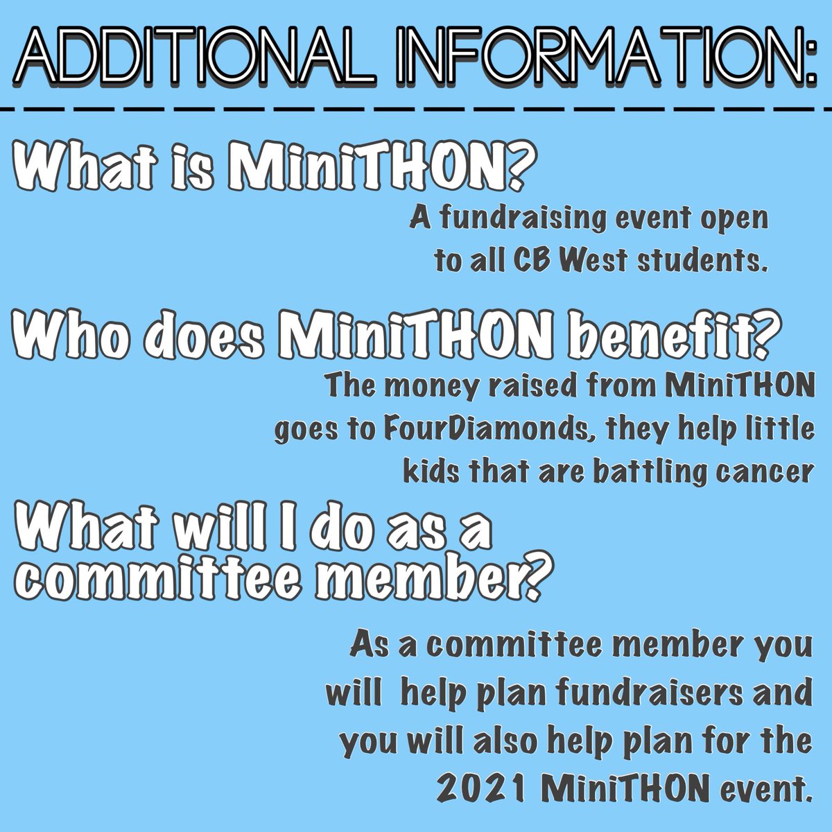 CBWMinithon's tweet photo. MiniTHON will be looking a little different this year. However, cancer hasn’t stopped impacting kids who need our help. Please contact us with any and all questions, we would love to help. 
Planning Committee Application Link: 
https://t.co/nUv0CRM42e https://t.co/QkwcaKpPqt