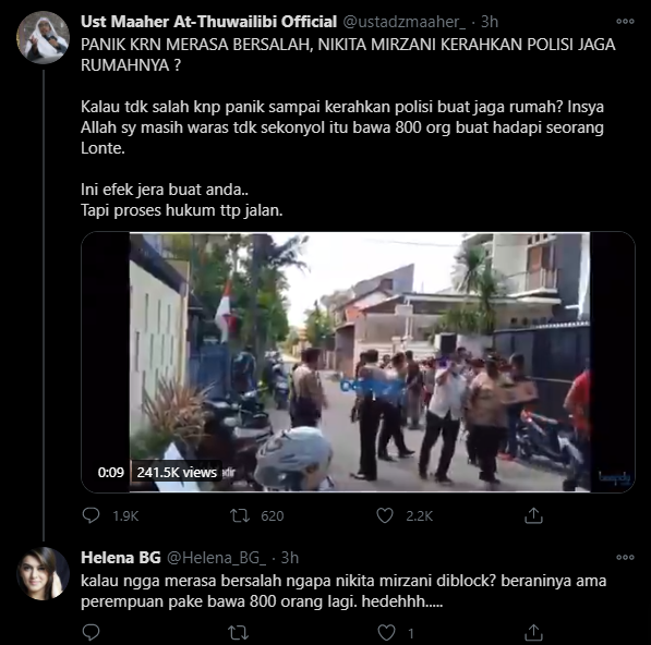 Helena_BG_'s tweet photo. Oooo...rupanya gegara ini. 🤣😂🤣 Ga apa2, senang bisa senasib ama nyaiiii....@NikitaMirzani https://t.co/g59EB6AuO1
