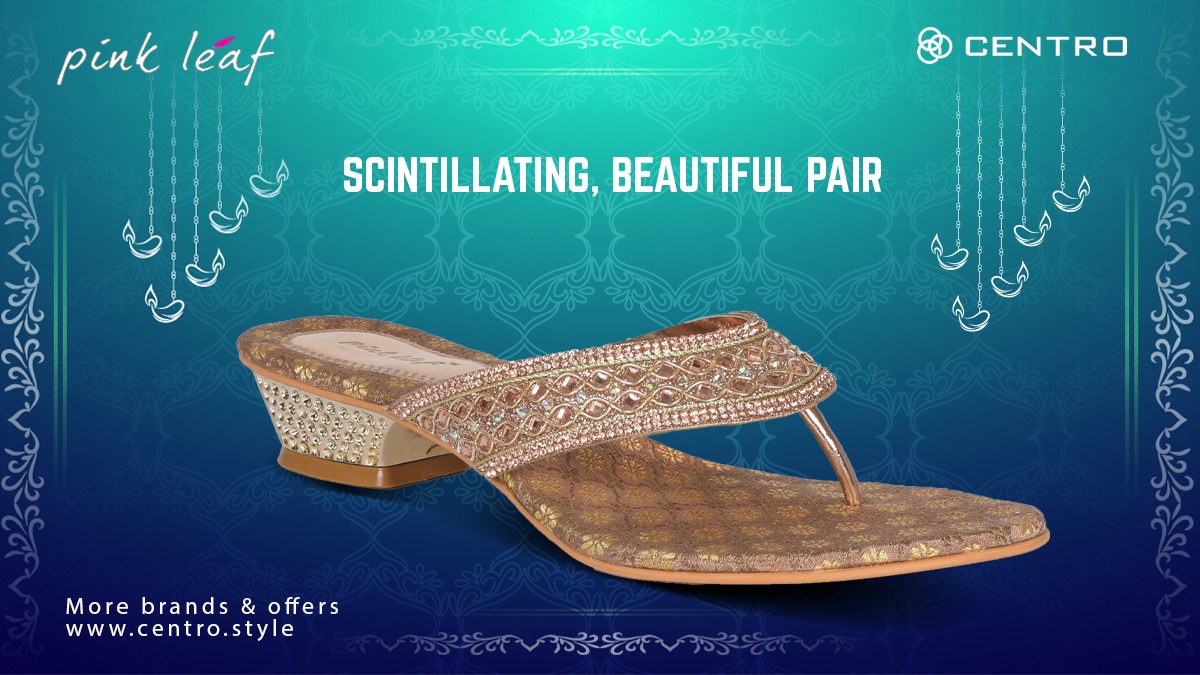 Makes you feel dressed and beautiful!

You can now shop online at centro.style

#centro #pinkleaf #footwear #ethnicfootwear