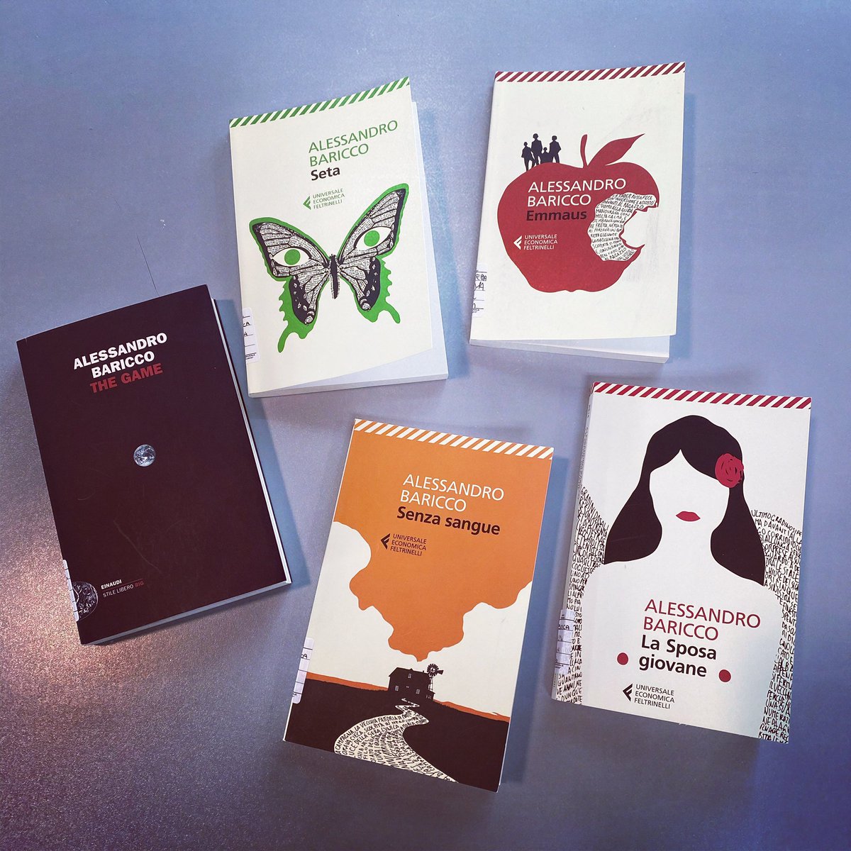 BiesseBiemme's tweet photo. Continuiamo con la carrellata di libri 📚 acquistati col #contributomibact: oggi vi presento Alessandro Baricco. Di lui parecchi conoscono “Novecento, un monologo”, il famoso testo che Tornatore ha trasposto nella celeberrima pellicola cinematografica. Adesso abbiamo preso questi https://t.co/C2nv3oUqc6