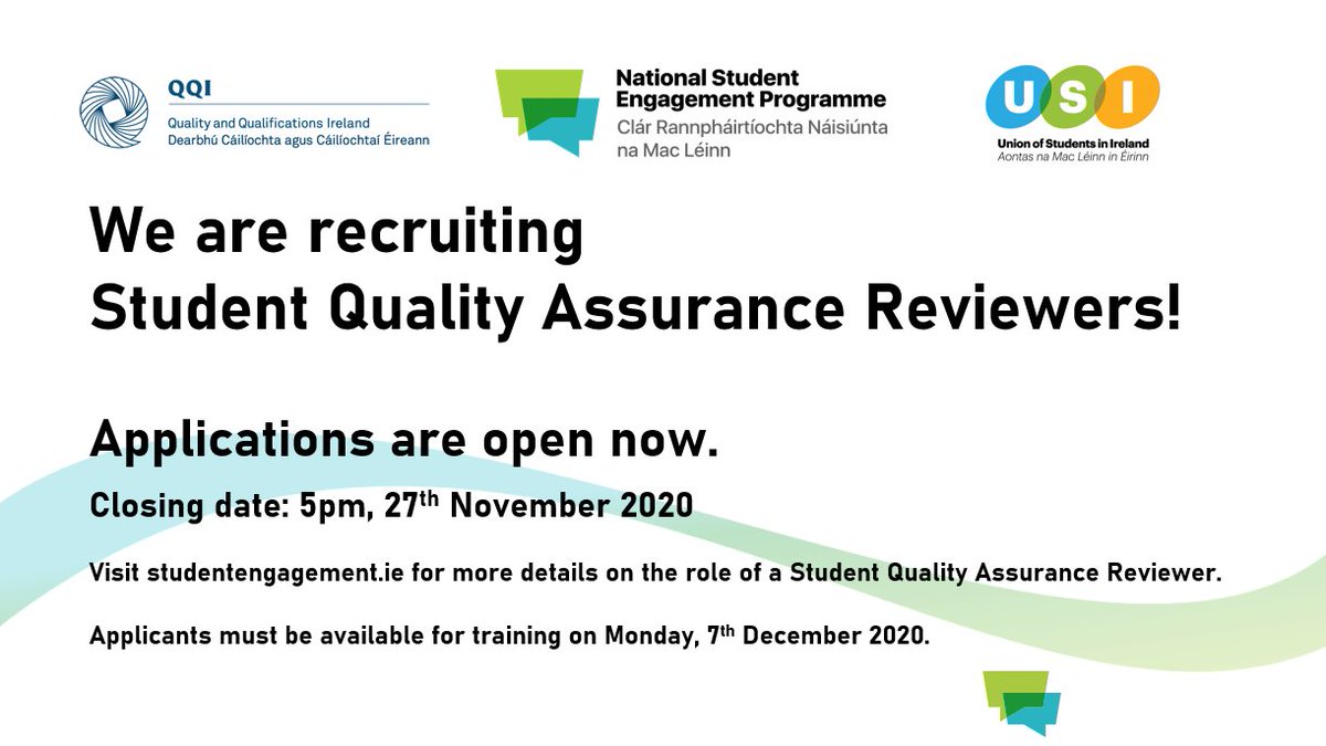 NStEPie's tweet photo. 📢We are recruiting Student QA Reviewers!

Reviewers play a crucial role on quality assurance expert panels across HE, ensuring the student perspective is valued.

Applicants must be available for training. Closing 27th Nov 2020.

To find out more visit: https://t.co/xlWNeEHBAk https://t.co/NAOaRw7gx8