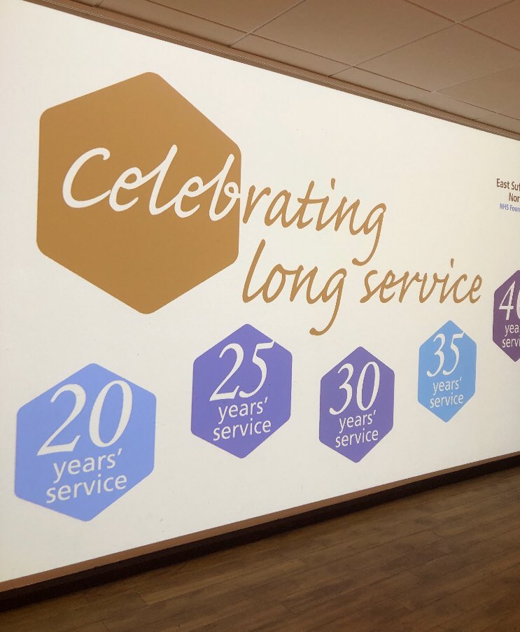 Team_ESNEFT's tweet photo. More than 900 #TeamESNEFT colleagues are celebrating long service this year 👏
It’s our first event today so colleagues can collect their award - it’s all socially distanced, with a one-way safety system in place. 
More events to follow in coming weeks! https://t.co/7Q3WAE8PzI