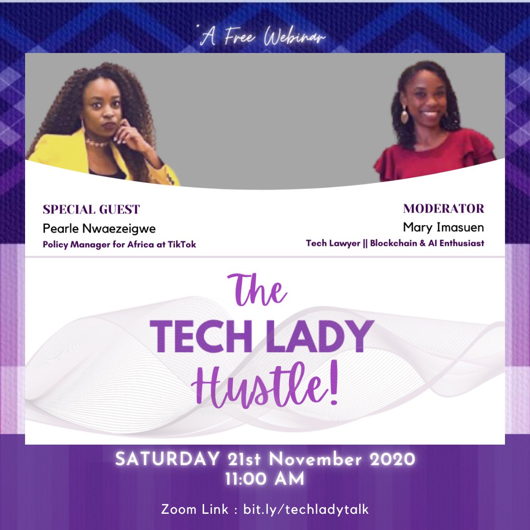 TechLady_'s tweet photo. Join our FREE webinar, where we will be discussing survival and resilience in the tech industry, especially how women can navigate work and successfully run tech businesses.
You can’t afford to miss this, register now using the link; https://t.co/bqRG11s0QW

#womenintech https://t.co/DVY0mIQGXF