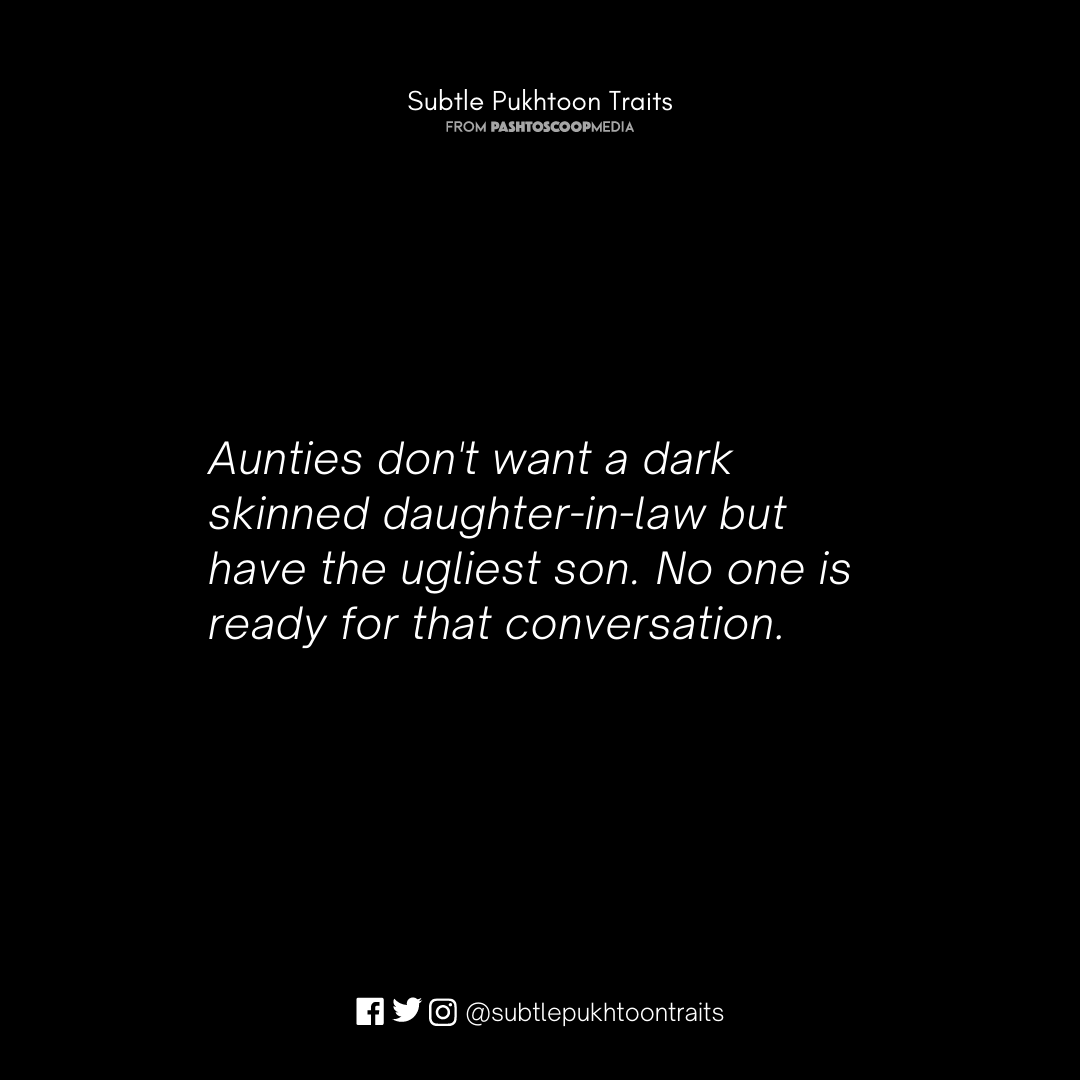 PukhtoonTraits's tweet photo. Aunties out there looking for a hoor while their own aulad is langoor. https://t.co/v5xoPsxDXD