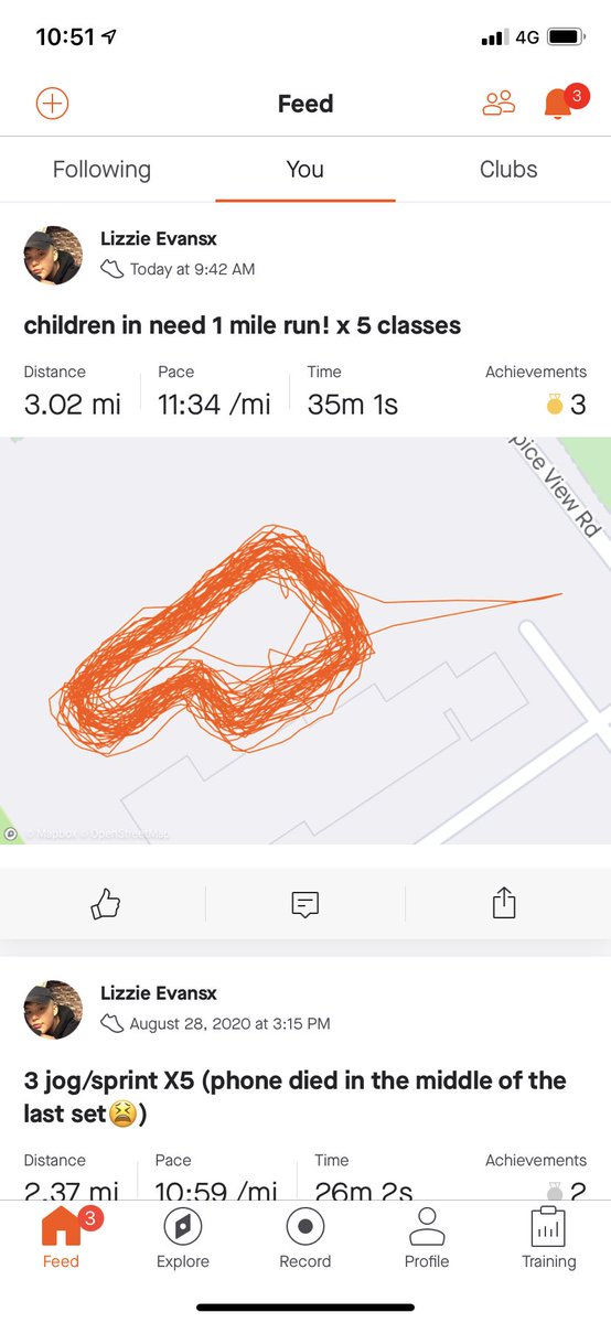 MissEvansPE4's tweet photo. 4 miles done for children in need!! didnt track the first run as i forgot👍🏼💚💜 https://t.co/GwB6ppWAAG