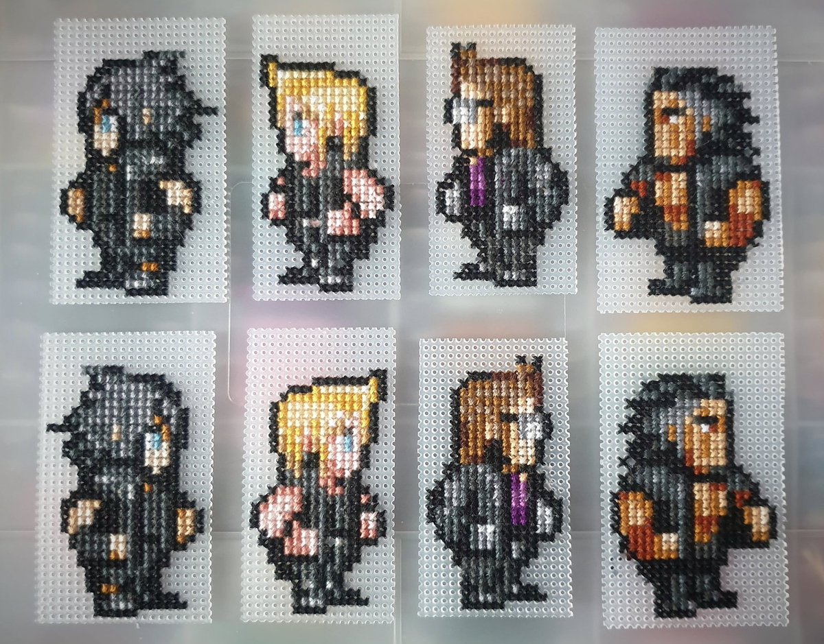 AurorasStitches's tweet photo. These Final Fantasy XV keyrings are almost complete, cross stitch on both sides all done just need to be put together.

#FinalFantasyXV #FFXV #crossstitch https://t.co/aoTBeXoNQ2