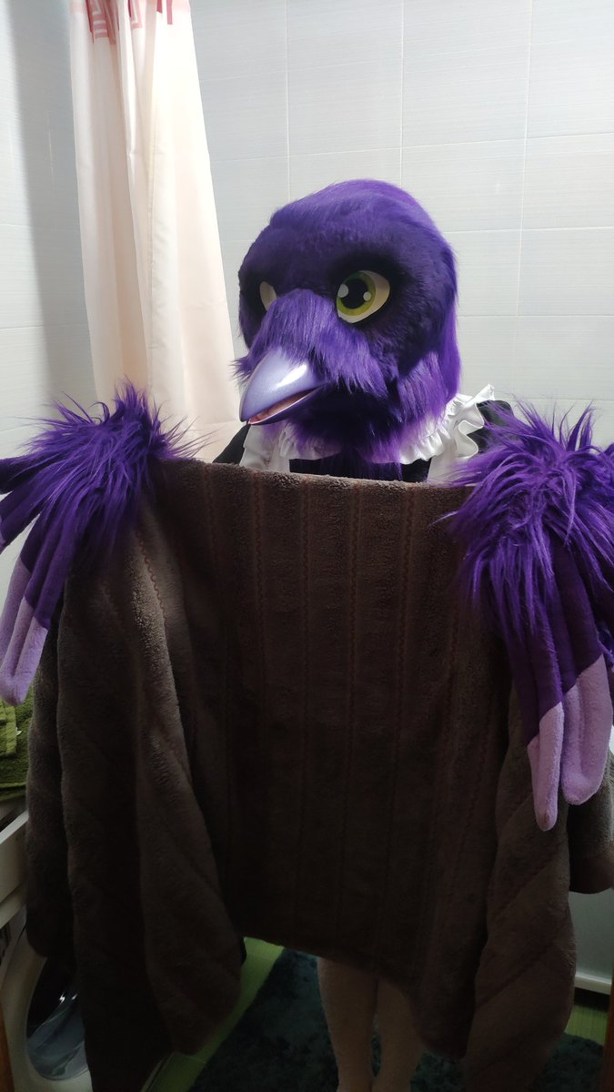 AilloTusk's tweet photo. When I'm doind some house cleaning, i usually dive in it head straight... I think i dive a little bit too deep 
@CuteFursuits @FursuitPursuits 
#FursuitFriday #Furry #fursona #fursuit #maid https://t.co/6vUpO8dKS8