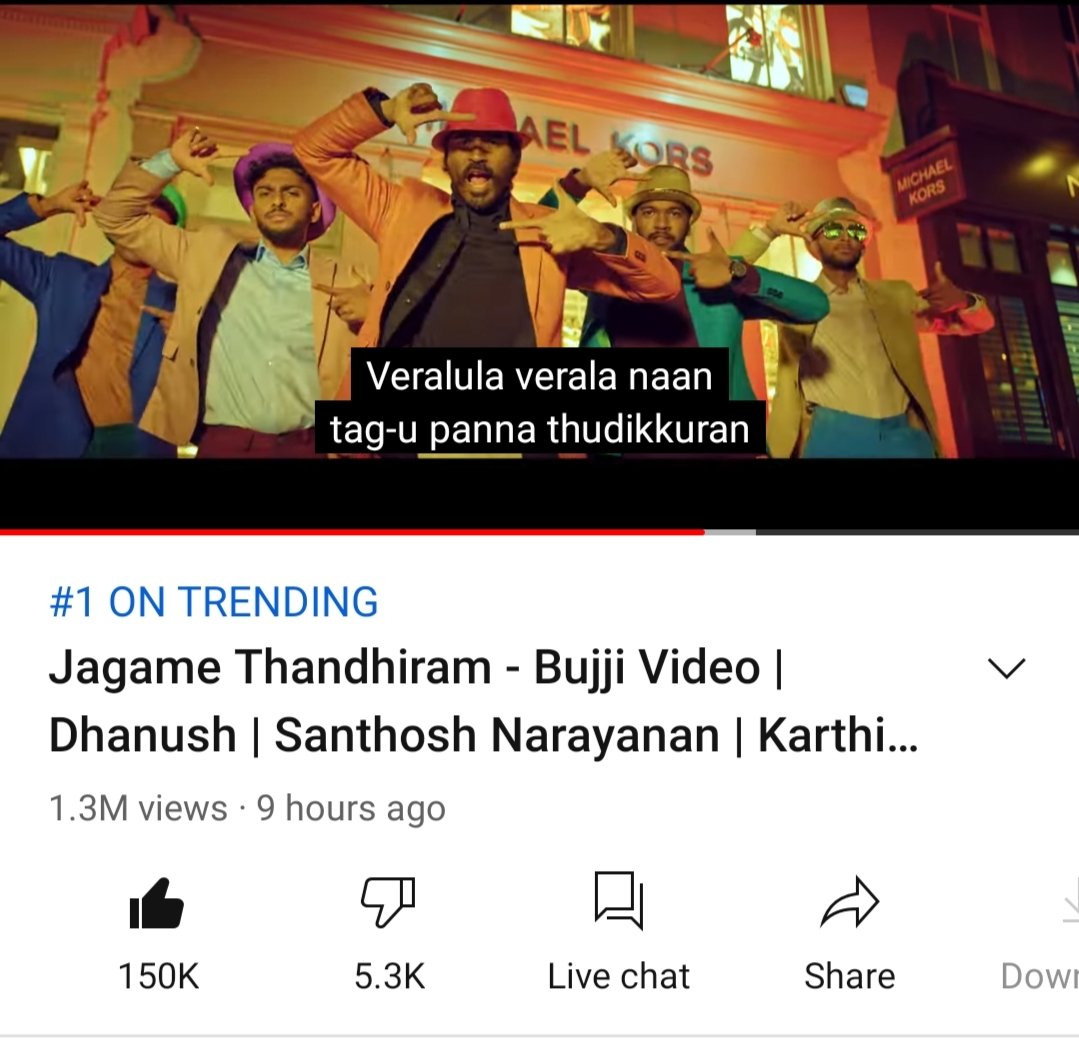 anegan_dinzz_'s tweet photo. #Bujji Video Song Reached 150K Likes & Trending NO1 💥🏌️
:
Keep Watching 👉 https://t.co/V7T3NKsea7
:
#SuruliSwag
#JagameThandhiram
#DnA
#DnARage
#DnAIsBack
:
#SpreadLove💕 https://t.co/0hsqG0kzRu