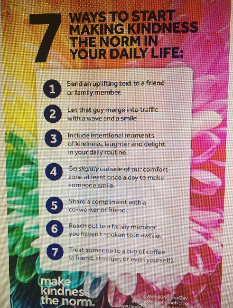 GFHS_Counseling's tweet photo. Today is World Kindness Day! Challenge yourself to see how many acts of kindness you can complete...today and every day ❤️
@Gar_Field_HS 
#MakeKindnessTheNorm https://t.co/k8JmdJO5Ay