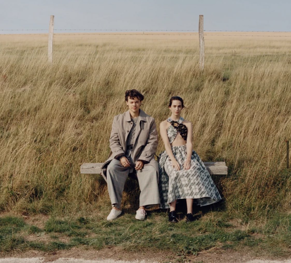 listrepidation's tweet photo. harry and gemma together for vogue just warmed my heart🥺 https://t.co/gailY0nObE