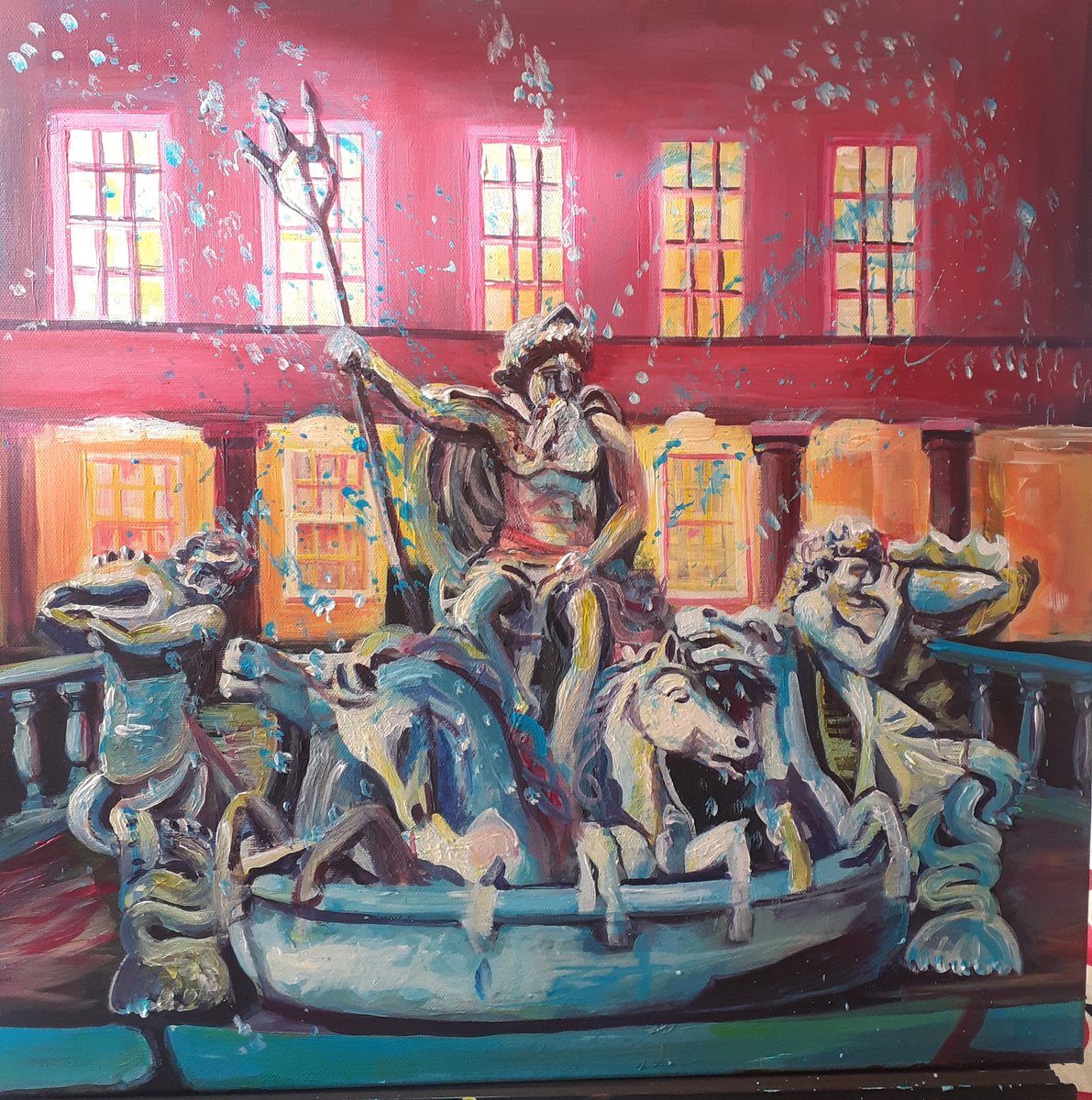 Coastal_Harbour's tweet photo. Hope this brightens up your Friday. This is a commission however this will be made into a greeting card for the New Year. #cheltbid @TimAtkinsChelt @maryportas @TEDxStroudWomen https://t.co/4Gjq2Gr0HS