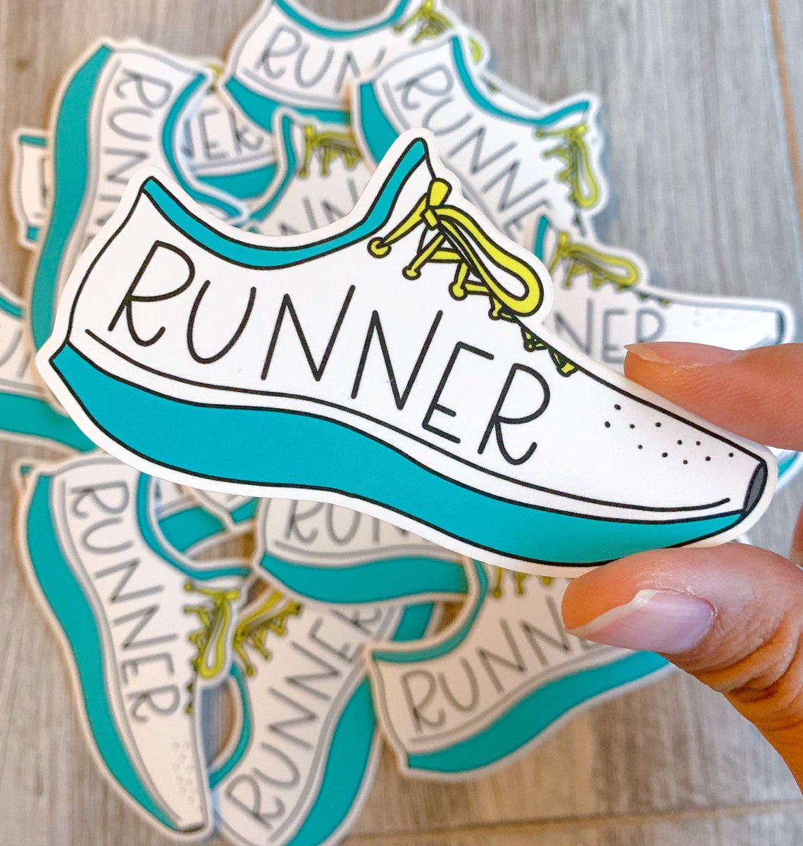 Did you hear the good news? It’s Friday and we have a new sticker drop in the shop! 

Check it out at etsy.com/shop/runnergra… 🤩.

#runnergrams #runningsticker