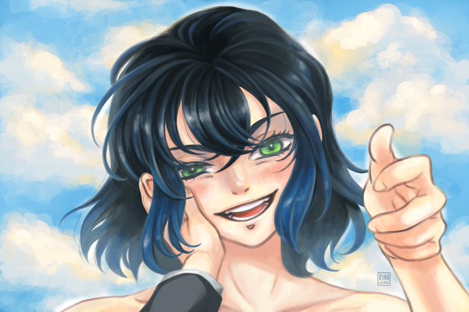 RukaetceteraさんがTwitterに投稿した嘴平伊之助(鬼滅の刃)のイラスト。