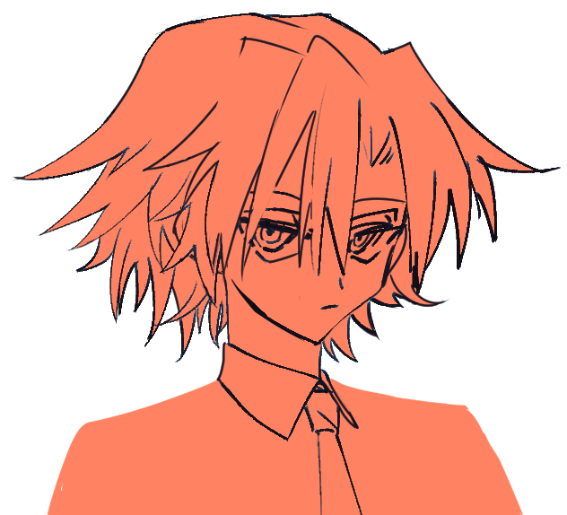 ya10zzz's tweet photo. 比較的丁寧に描いた首から上 https://t.co/H2M4Ydg3SO