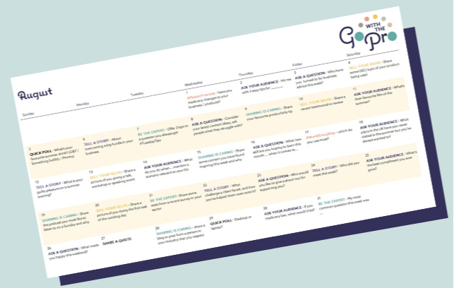 💥 Flash offer on our Insta Stories!💥
Tick planning your social media posts off the to do list with the Go With The Pro Social Media Content Planner. All the post inspiration you need planned out till 2022 for less than £2.50 p/m.

bit.ly/2s2d78B
#Lockdown2 #SocialMedia