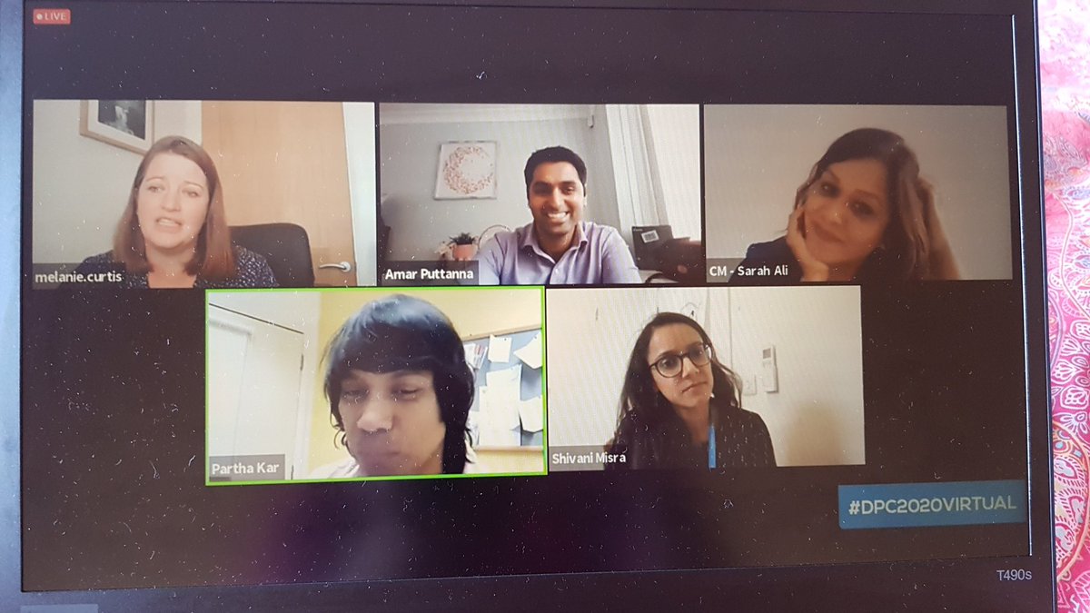 alkapandey08's tweet photo. Enjoying listening to @parthaskar @AliRacaniere @AmarPut @ShivaniM_KC and Melanie curtis #DPC2020VIRTUAL https://t.co/pj3PgY35nn